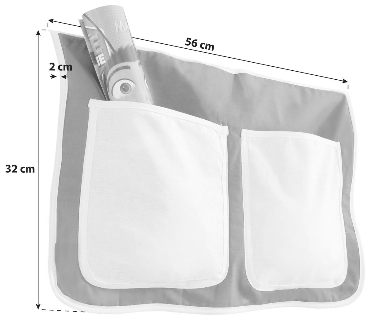 Vrecko na posteľ hnedé/béžové - hnedá/béžová, Konventionell, textil (56/32/2cm) - MID.YOU