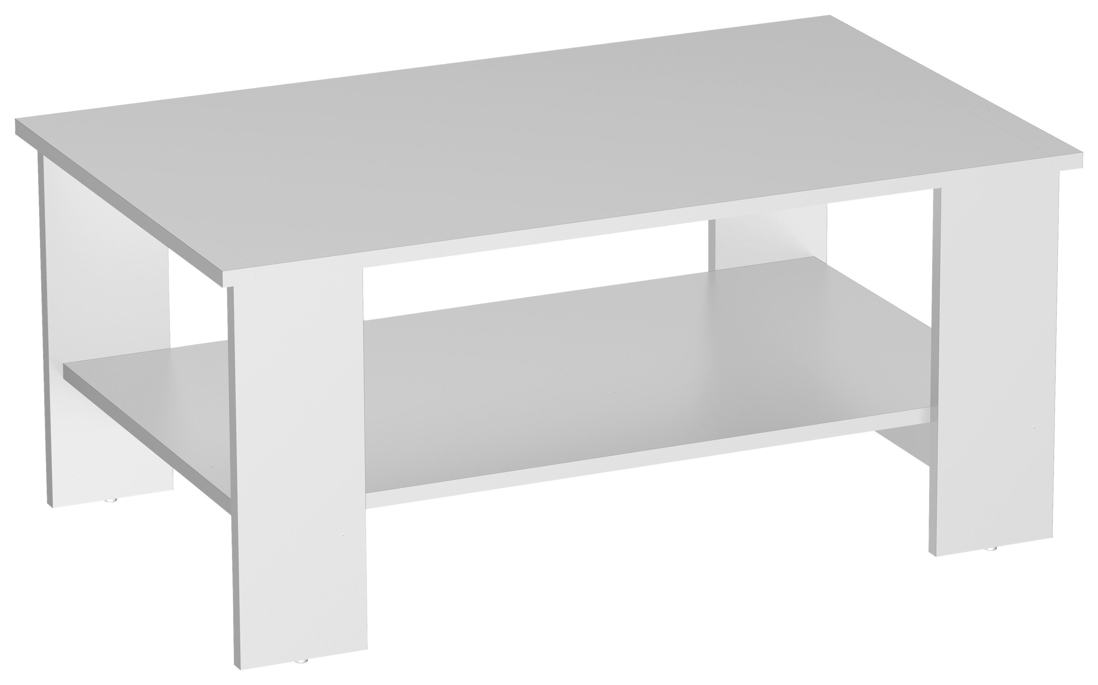 Konferenční stolek Paolo bílá *CENOVÝ TRHÁK* - bílá, Konvenční, dřevo/kompozitní dřevo (90/41/55cm) - Based