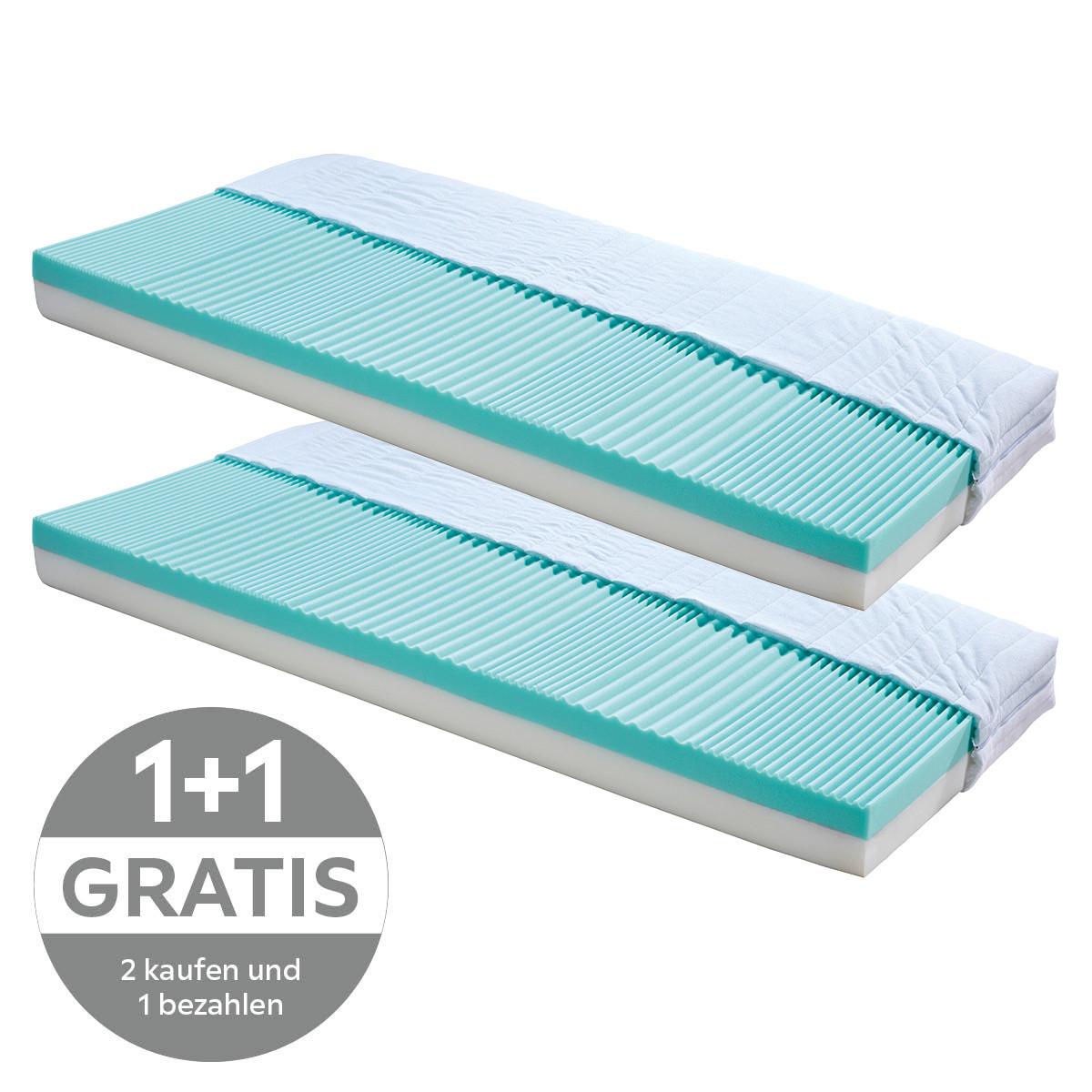 Kaltschaummatratze Lisi 90x200 cm H2 H: 17 cm - Weiß, KONVENTIONELL, Textil (90/200cm) - Livetastic