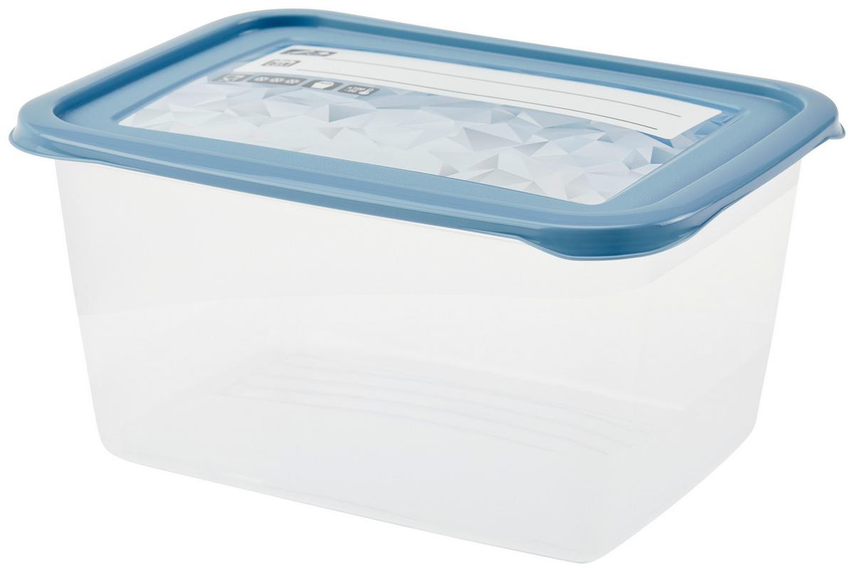 Gefrierdose 2er-Set Mia ca. 2 L Spülmaschinengeeigent - Blau/Weiß, KONVENTIONELL, Kunststoff (20,5/15,5/10,5cm)