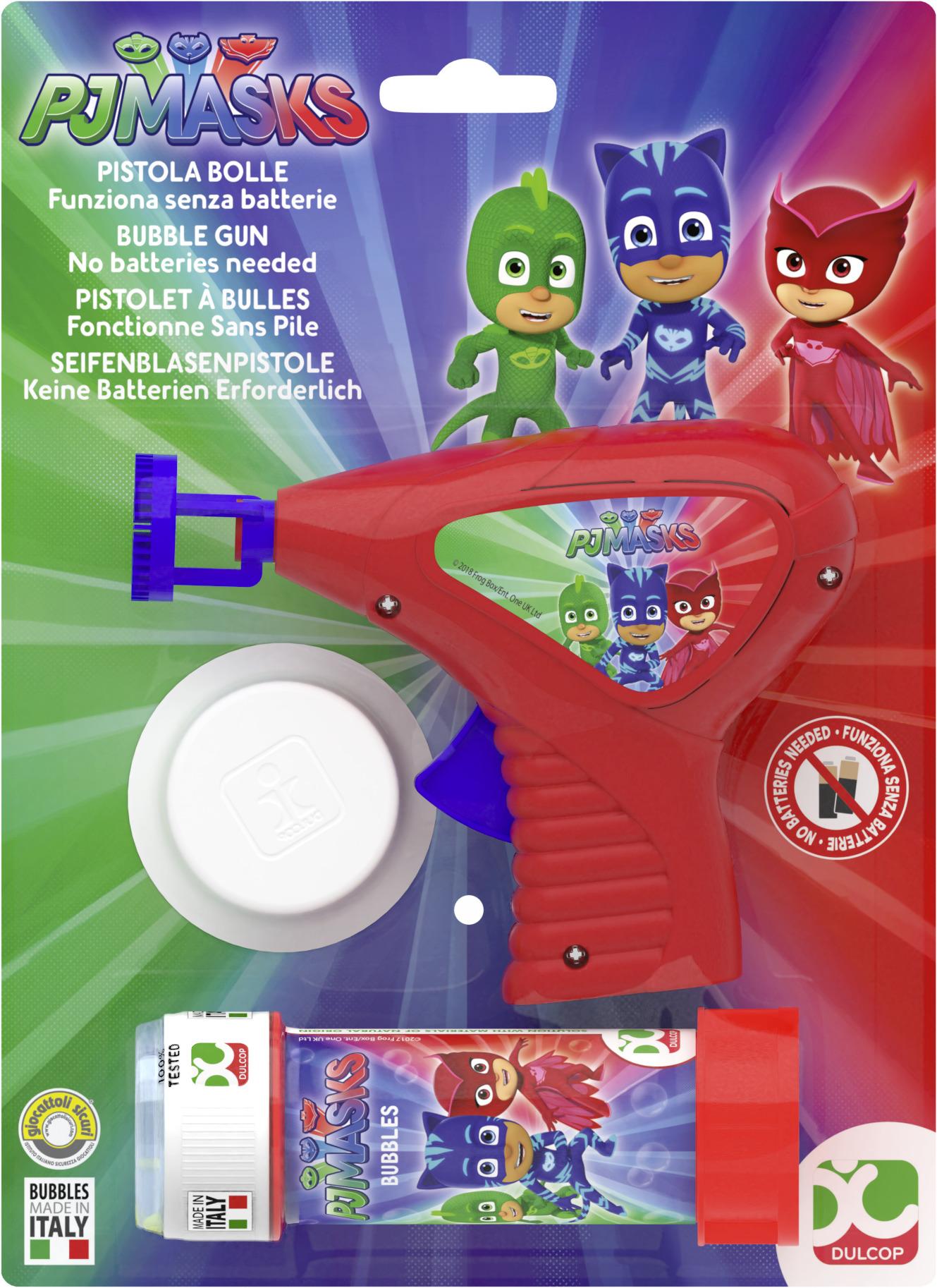 Seifenblasenpistole Pj Masks & Miraculous - Blau/Gelb, Basics, Kunststoff (20/15/10cm)