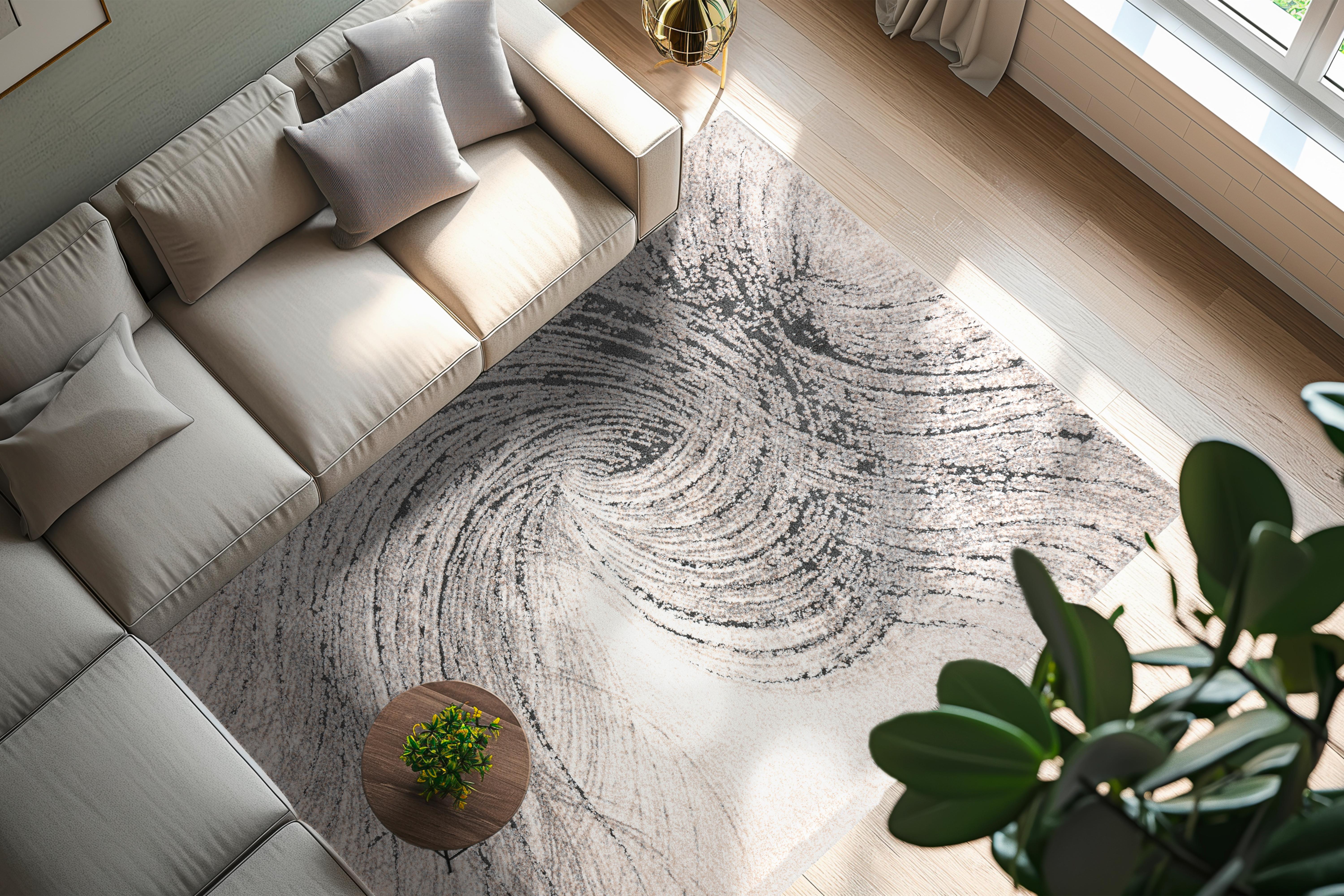 Webteppich My Bologna 462 Grey 140 X 200 - Grau, KONVENTIONELL, Kunststoff/Textil (140/200cm) - Obsession