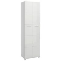 Garderobenschrank Merano Weiß B: 58,9 Cm - Chromfarben/Weiß Hochglanz, MODERN, Holzwerkstoff (58,9/197/37cm)