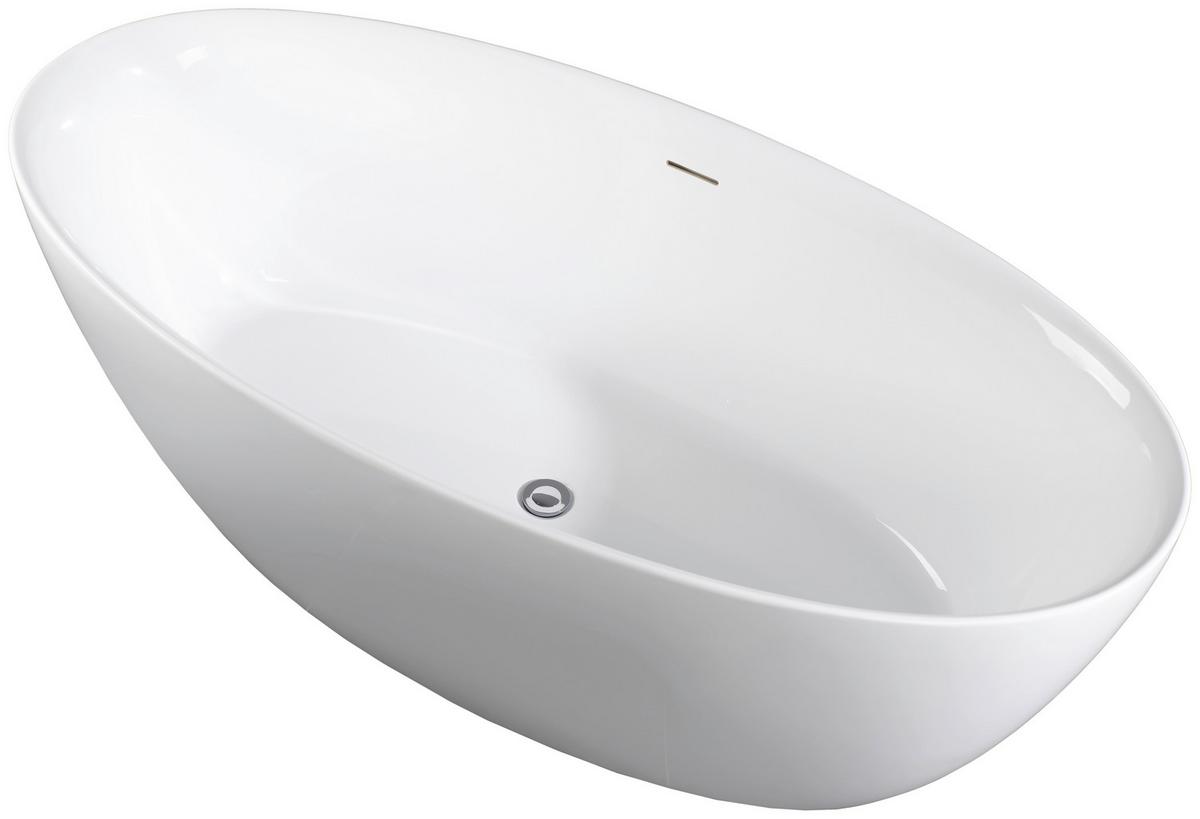 Voľne stojaca vaňa MIAMI - biela, Modern, plast (170cm)