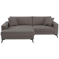 Ecksofa Ted Grau S: 174x228 Cm - Schwarz/Grau, Trend, Textil (174/228cm)