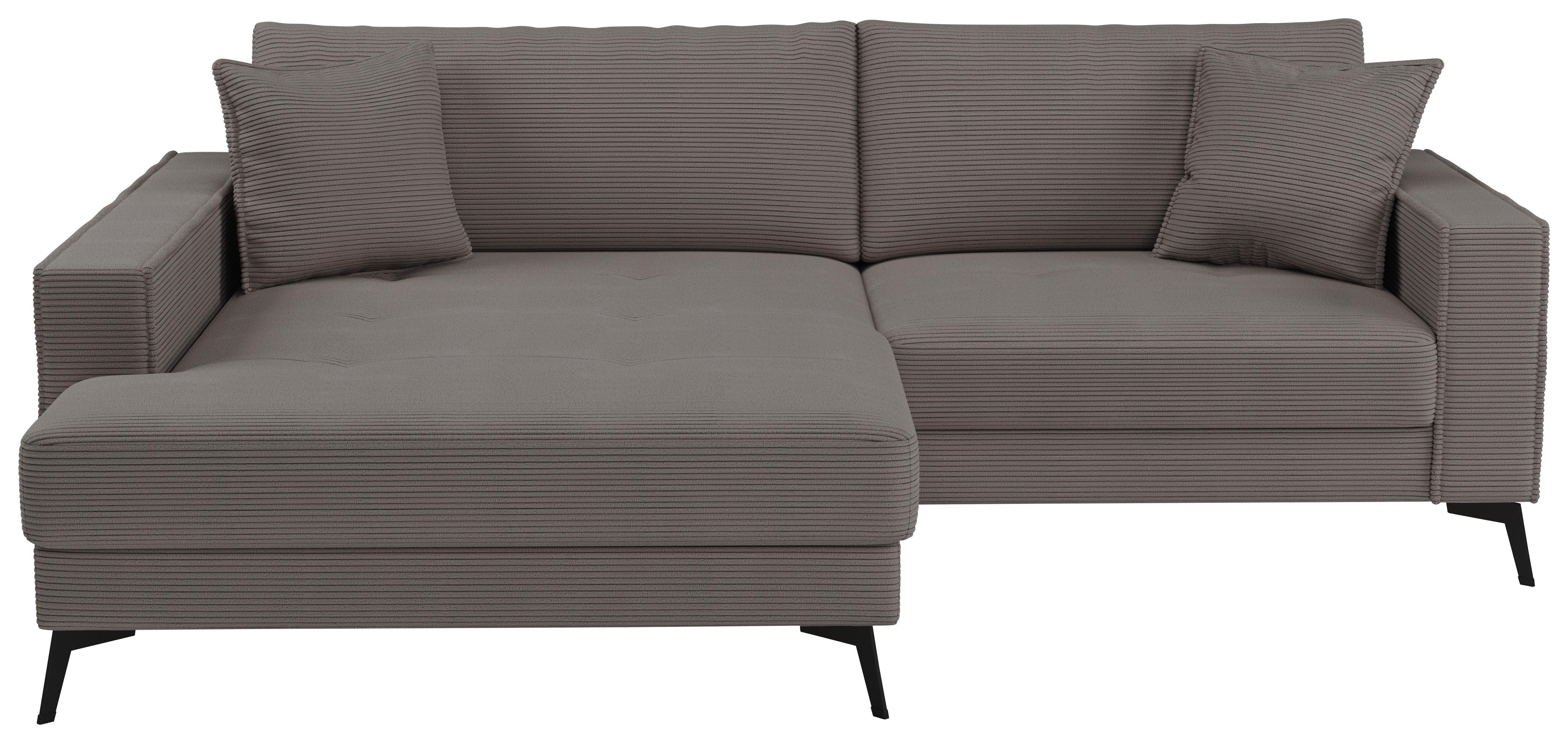 Ecksofa Ted Grau S: 174x228 cm