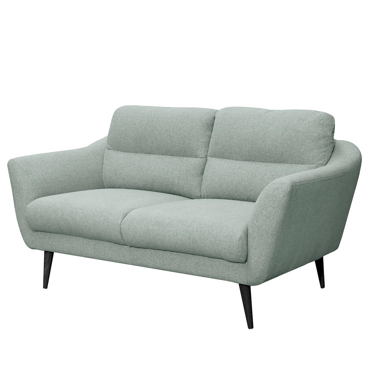 2-Sitzer-Sofa Tromso Hellblau B: 158 cm - Schwarz/Hellblau, Design, Textil (158/87/88cm) - Livetastic