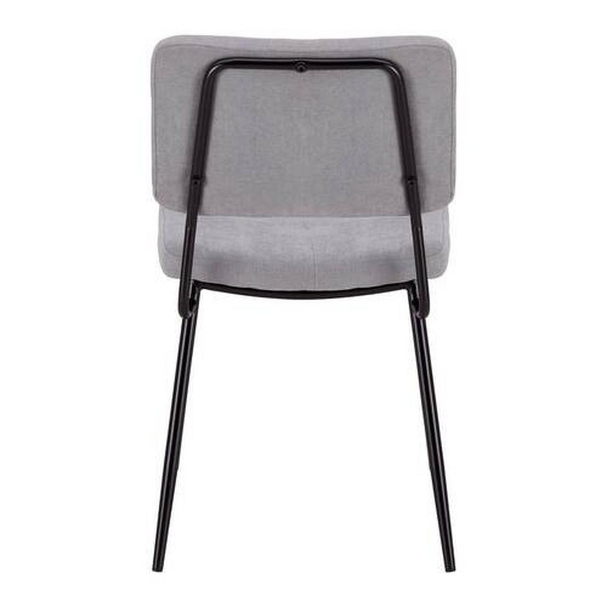 židle NETA svetlěšedá - černá/světle šedá, Moderní, kov/dřevo (45/82/59cm) - Bessagi Home