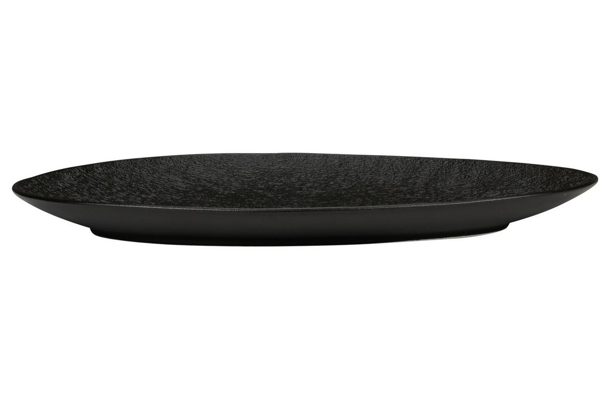 Servírovací tanier HARUKI - čierna, Modern, keramika (39,1/26,3/3,4cm) - Mömax