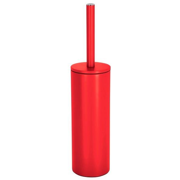 Wc-bürstengarnitur Akira Stehend Metall - Rot, Basics, Metall (9,5/40cm)