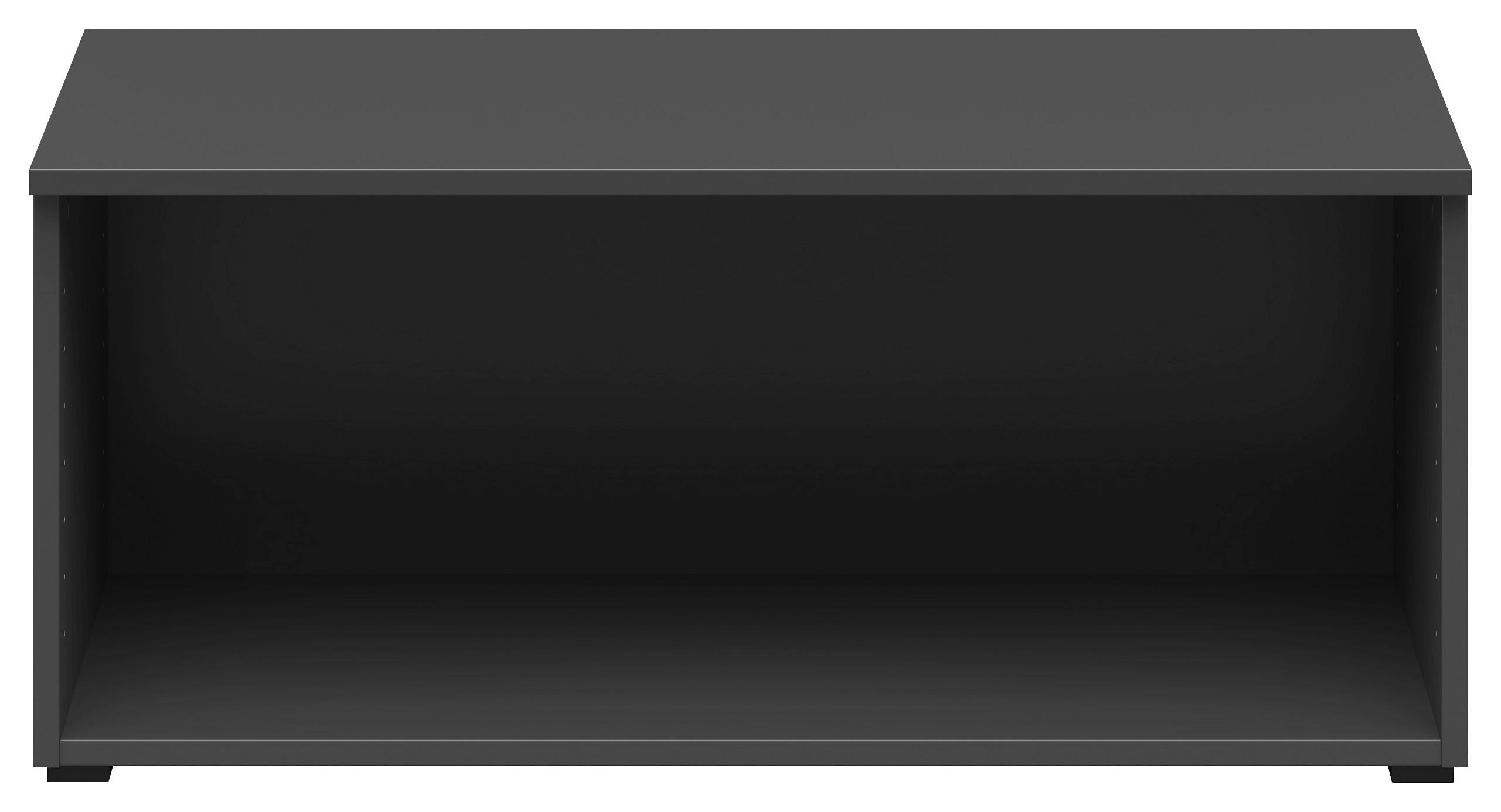 Felsőpolc Cabinet - grafitszürke, Modern, faalapú anyag (80/35/40cm)
