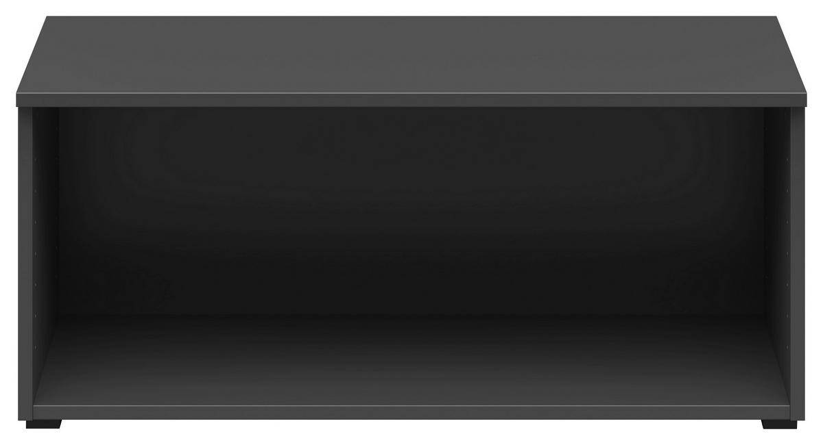 Felsőpolc Cabinet - grafitszürke, Modern, faalapú anyag (80/35/40cm)