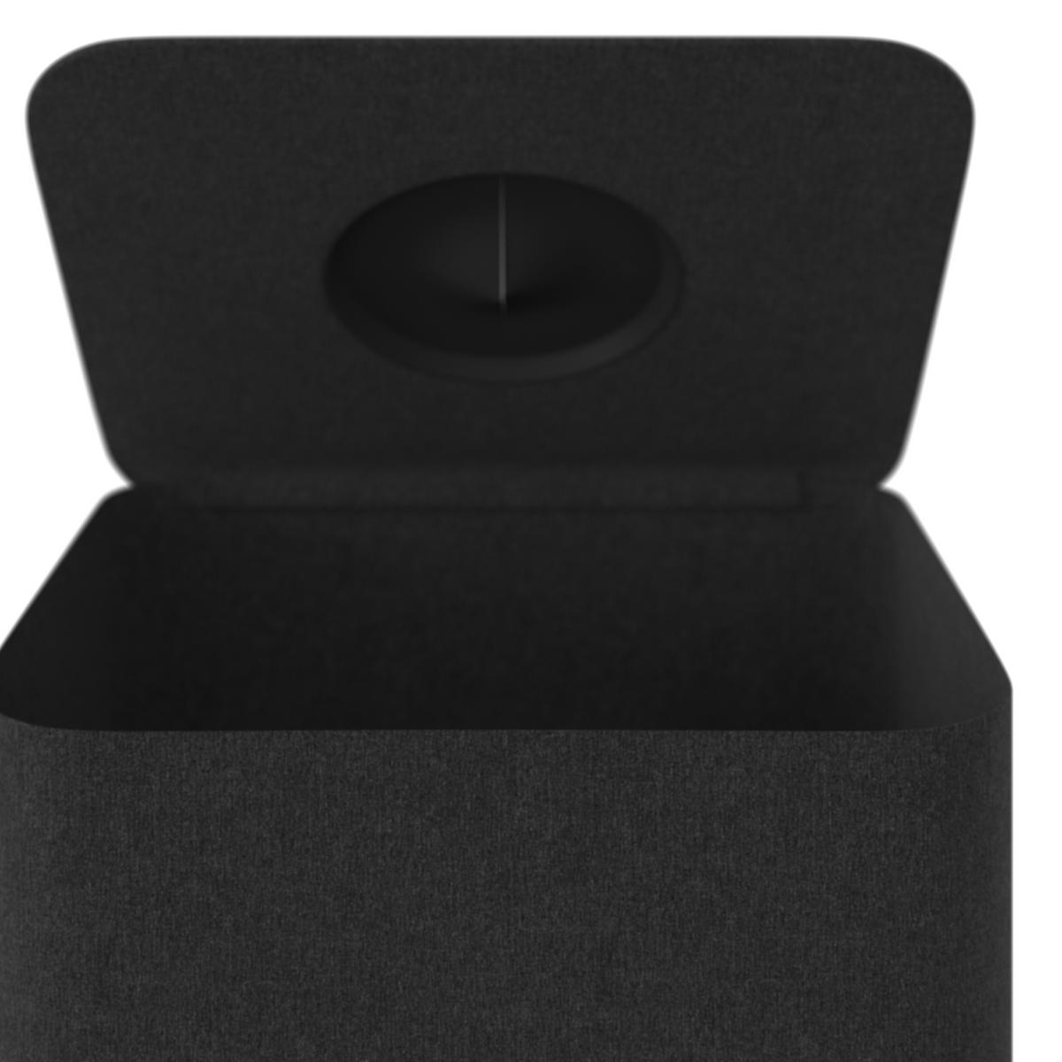Sammelbehälter Pfand - Schwarz, MODERN, Textil (41/33/74cm) - Homezone