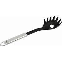 Spaghettilöffel Aus Kunststoff/Metall L: ca. 32 cm - Edelstahlfarben/Schwarz, KONVENTIONELL, Kunststoff/Metall (7/4/32cm) - Leifheit