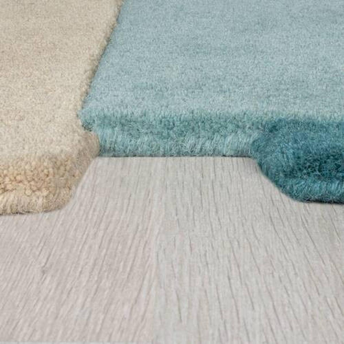 Wollteppich 503119373180 - Petrol, Basics, Textil (180/120cm)