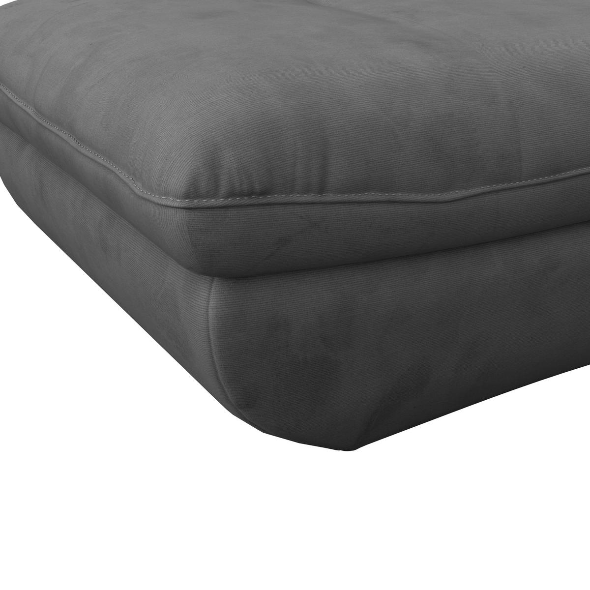 Hocker Park - Dunkelgrau/Schwarz, MODERN, Textil (107/75cm) - Luca Bessoni