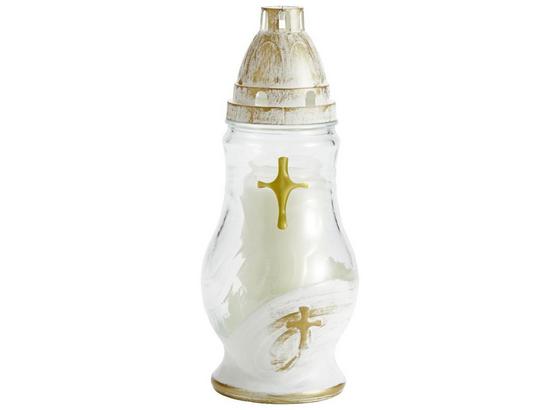 Nachfüllbares Grablicht Maria - Klar/Goldfarben, KONVENTIONELL, Kunststoff (10,5/25cm) - Ombra Nachfüllbares Grablicht Maria - Klar/Goldfarben, KONVENTIONELL, Kunststoff (10,5/25cm) - Ombra