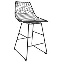 Barhocker Schwarz, B: 55 cm - Schwarz, Design, Kunststoff/Metall (55/93/47cm) - MID.YOU