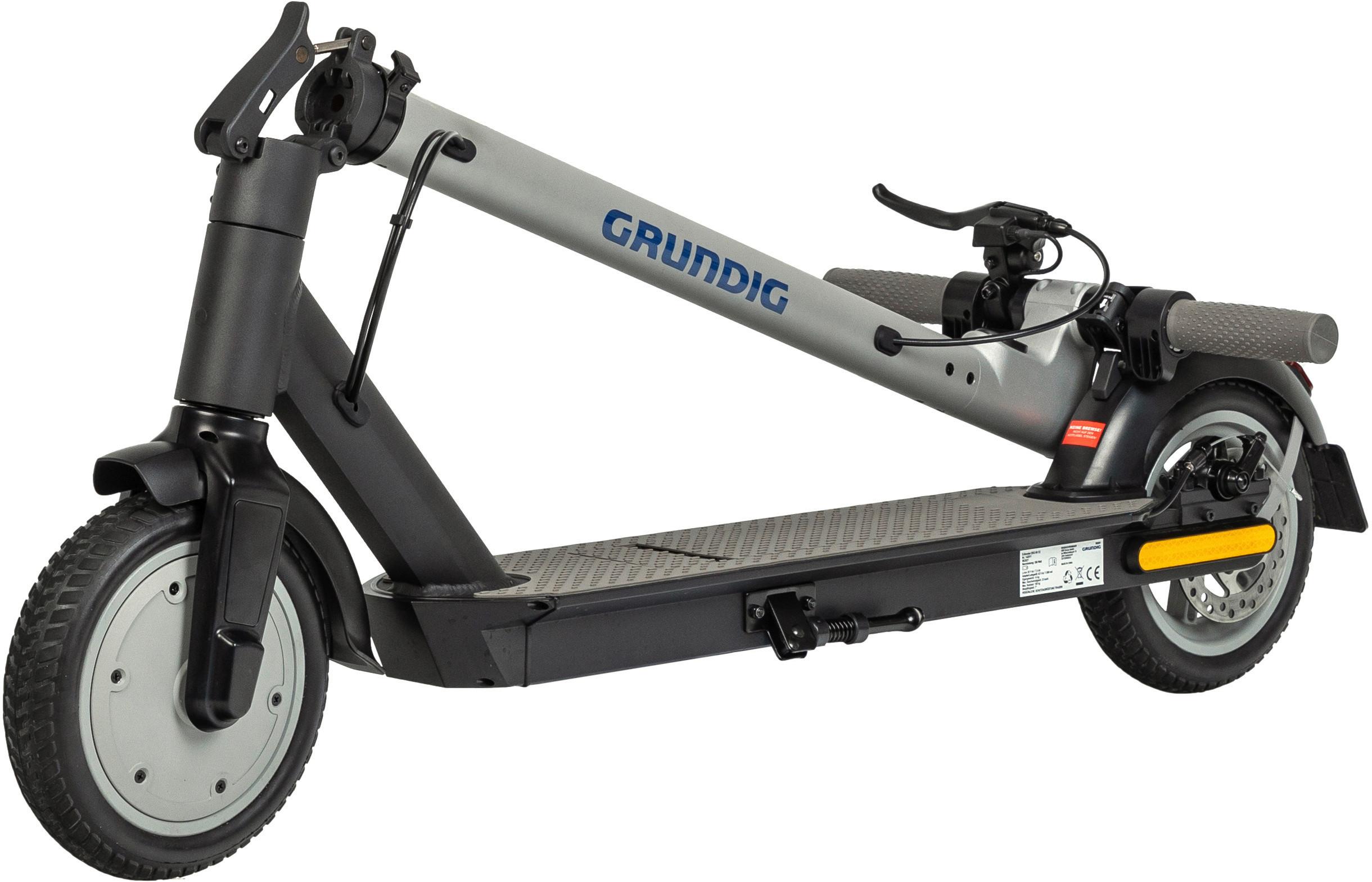 Faltbarer Elektroscooter in Schwarz und Grau