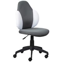 Jugenddrehstuhl Jessi Höhenverstellbar Weiß/grau - Dunkelgrau/Schwarz, Basics, Kunststoff (52/94(103)/56cm) - MID.YOU