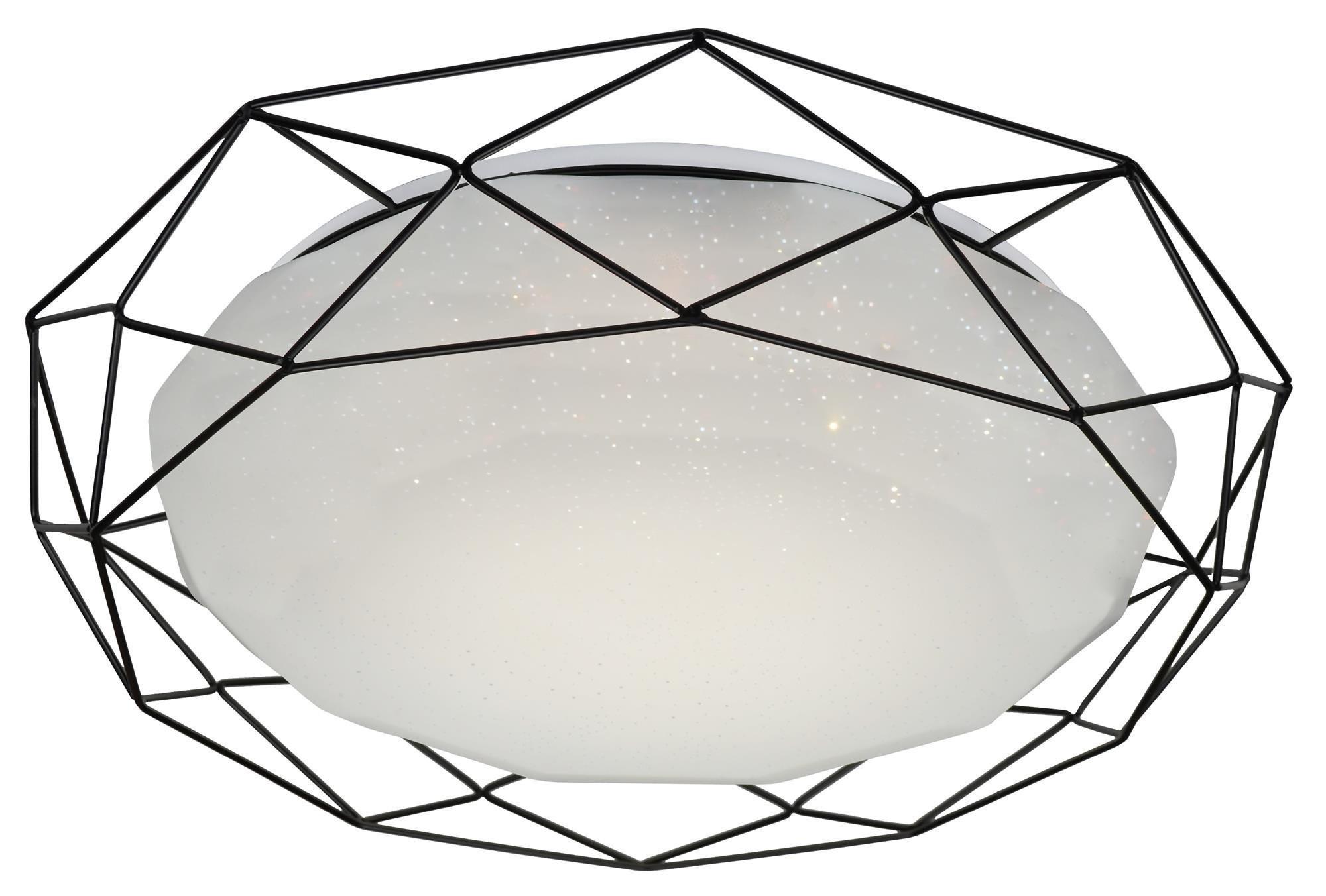 LED-Deckenleuchte 98-73167 - Schwarz, Basics, Metall (43/43/8.3cm)