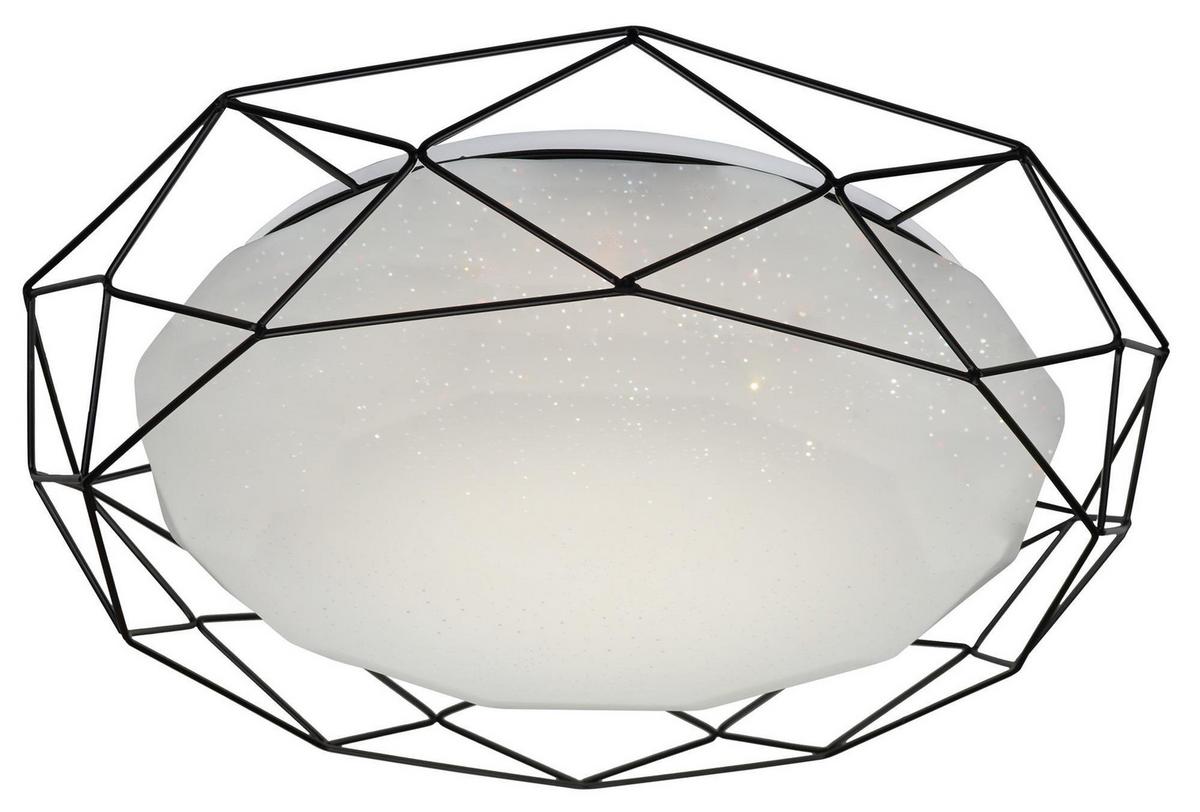 LED-Deckenleuchte 98-73167 - Schwarz, Basics, Metall (43/43/8.3cm)