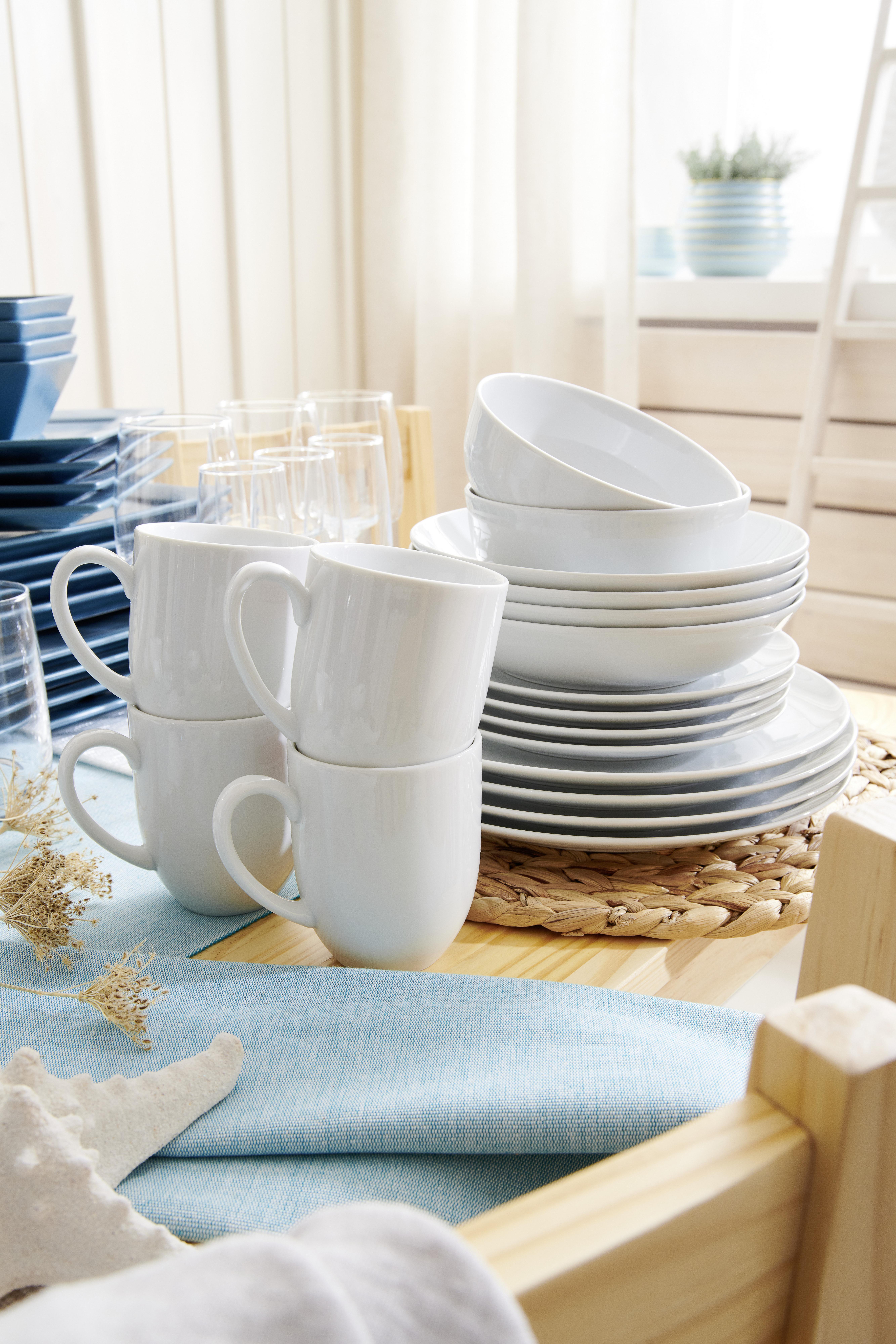 Luca Bessoni Speiseteller Porzellan Weiß Felicia D: 26 cm