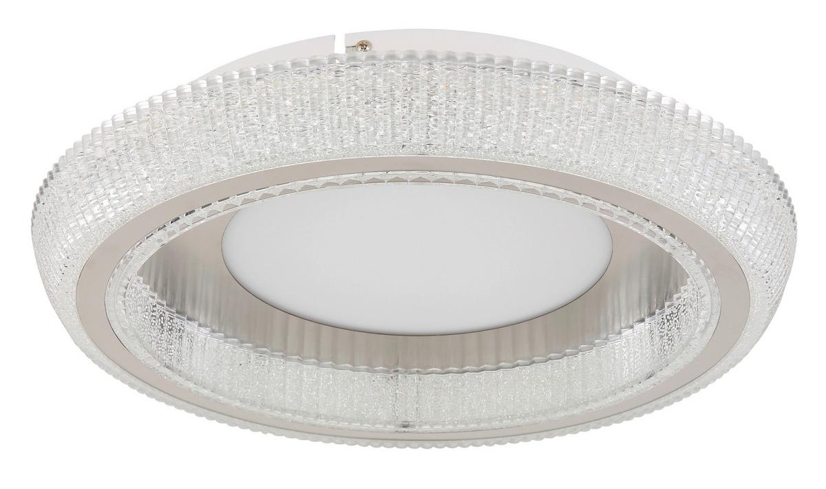 LED-Deckenleuchte 48375-36 - Klar/Opal, Design, Kunststoff/Metall (40/8,5cm) - Globo