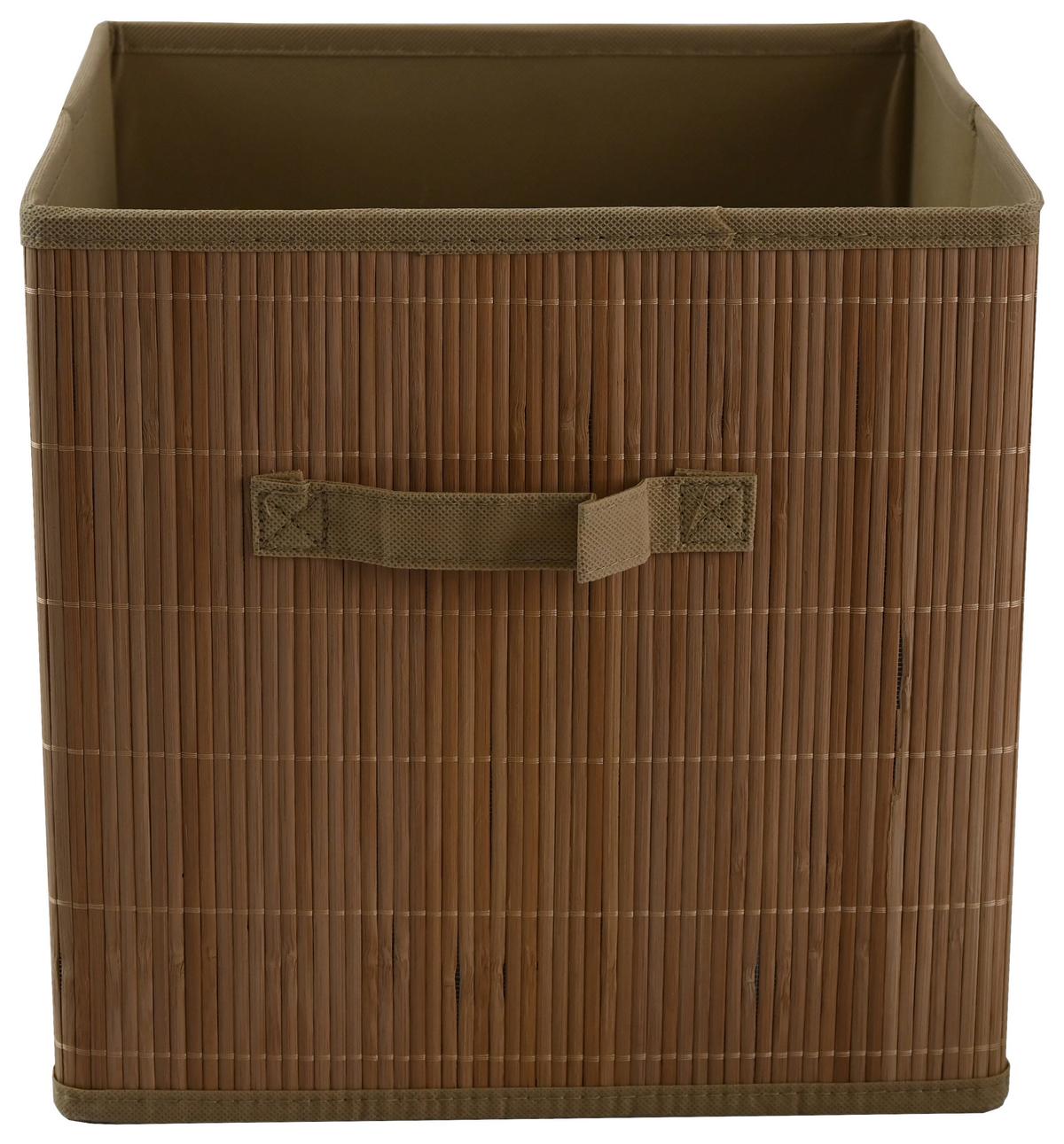 Faltbox Nella - Naturfarben, KONVENTIONELL, Karton/Naturmaterialien (30/30/30cm) - Luca Bessoni