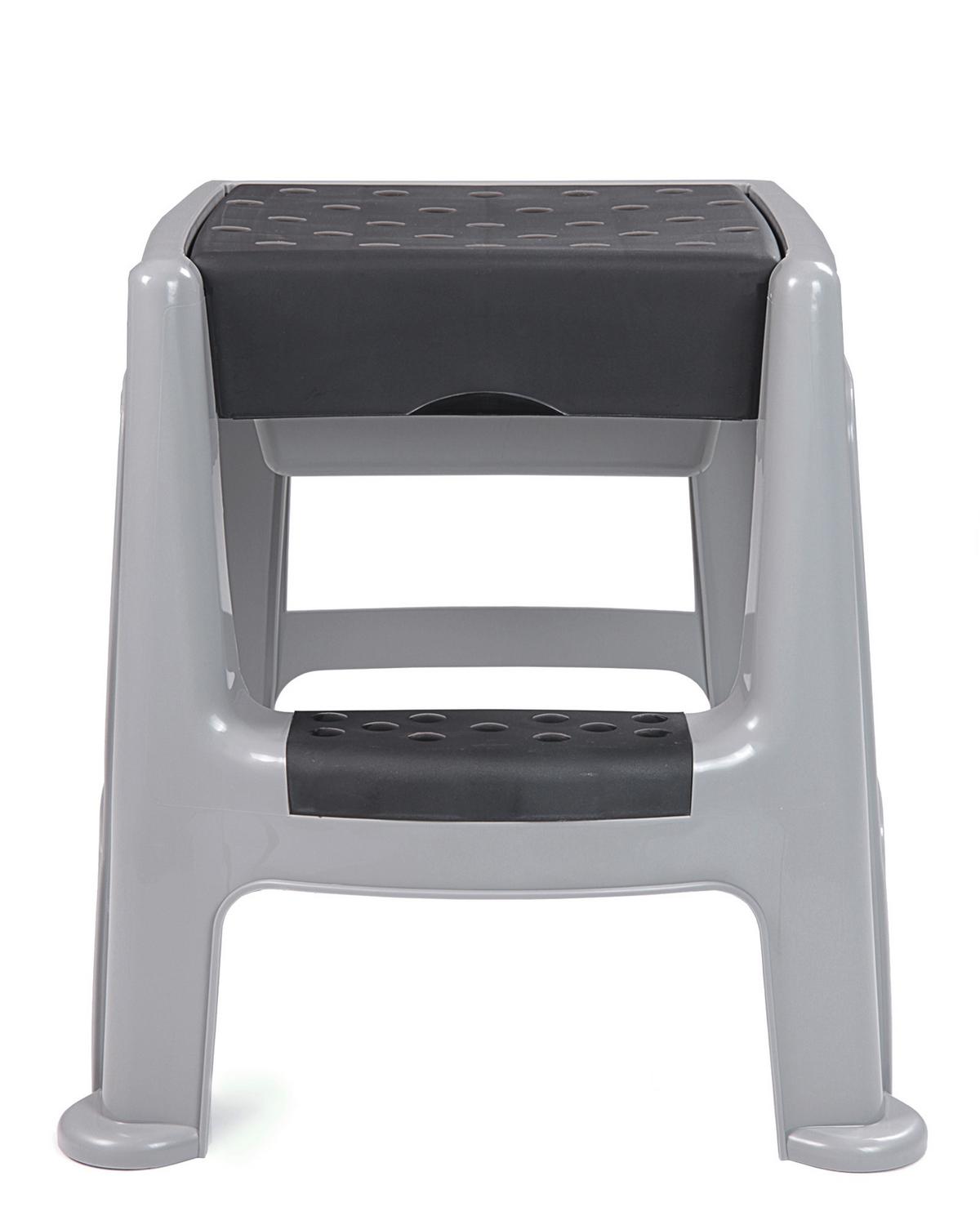 Tritthocker Escapeau Grau - Grau, Basics, Kunststoff (44/47/47cm)