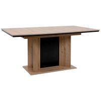 Étkezőasztal Novara 80a - fekete/Artisan tölgy, Modern, faalapú anyag (160-200cm) - P & B