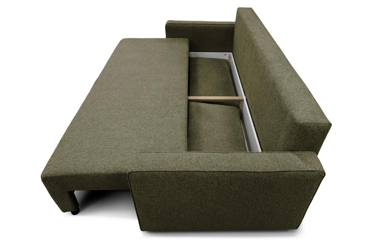 Rozkladacia pohovka NERA, zelená tk. MATANA - zelená, Modern, textil/plast (232/90/100cm)