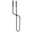 Kaminbesteck Daniel 5-tlg. - Silberfarben/Schwarz, Glas/Metall (59cm) Kaminbesteck Daniel 5-tlg. - Silberfarben/Schwarz, Glas/Metall (59cm)
