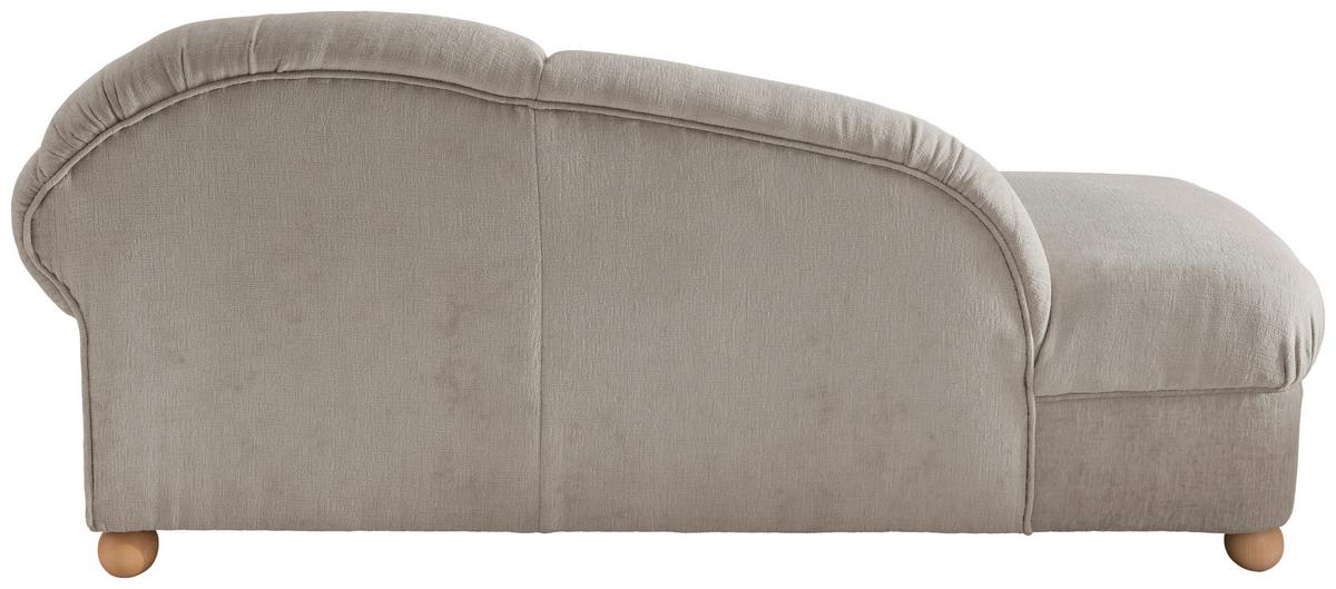 Ottomane Torello Taupe B: 190cm - Taupe/Wildeiche, KONVENTIONELL, Textil (190/84/86cm) - Livetastic