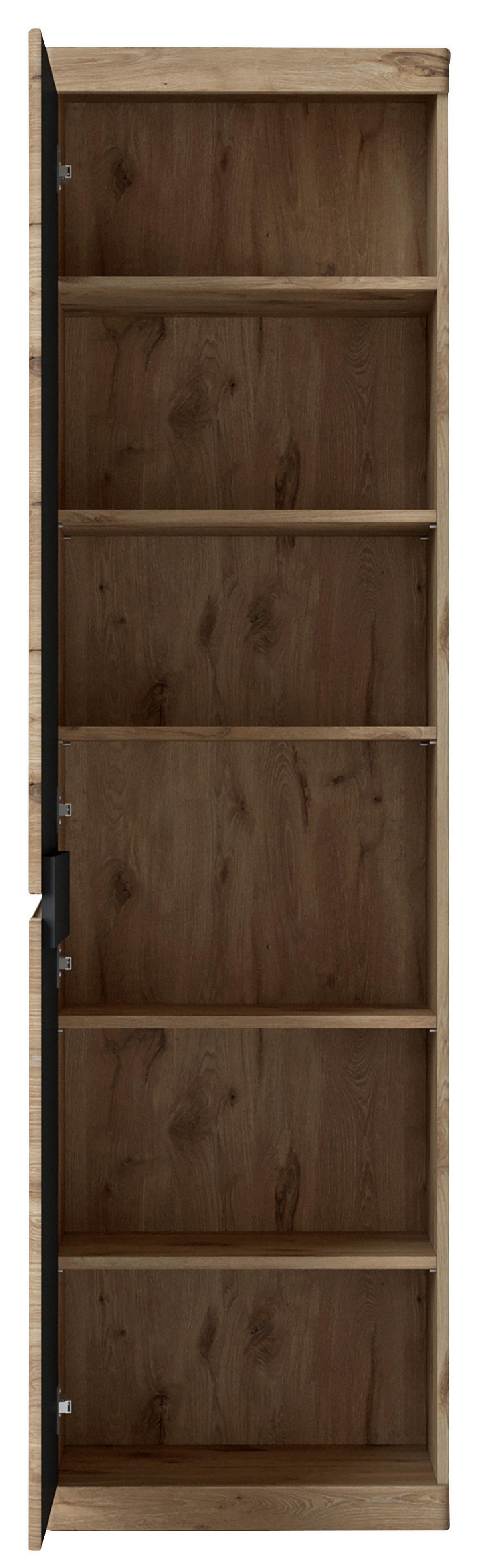 Garderobenset Twist B: 226cm Viking Eiche Dekor/anthrazit - Eichefarben/Anthrazit, MODERN, Holzwerkstoff (226/196,5/39,9cm)