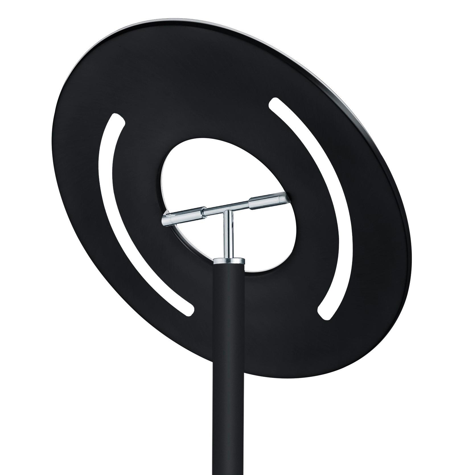 Led-stehleuchte 60472/1-06 - Schwarz, Design, Metall (45/185cm) - Hell