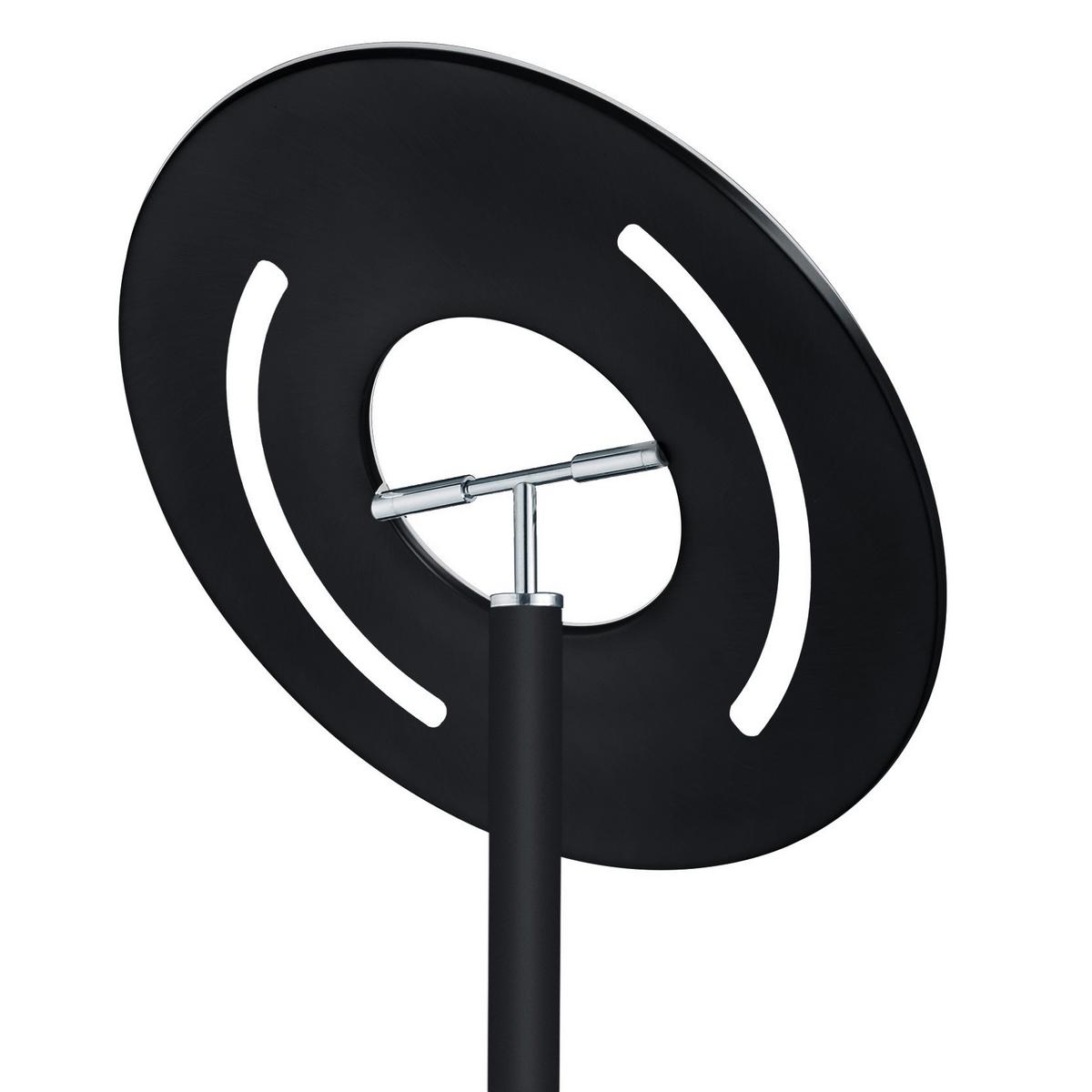 Led-stehleuchte 60472/1-06 - Schwarz, Design, Metall (45/185cm) - Hell