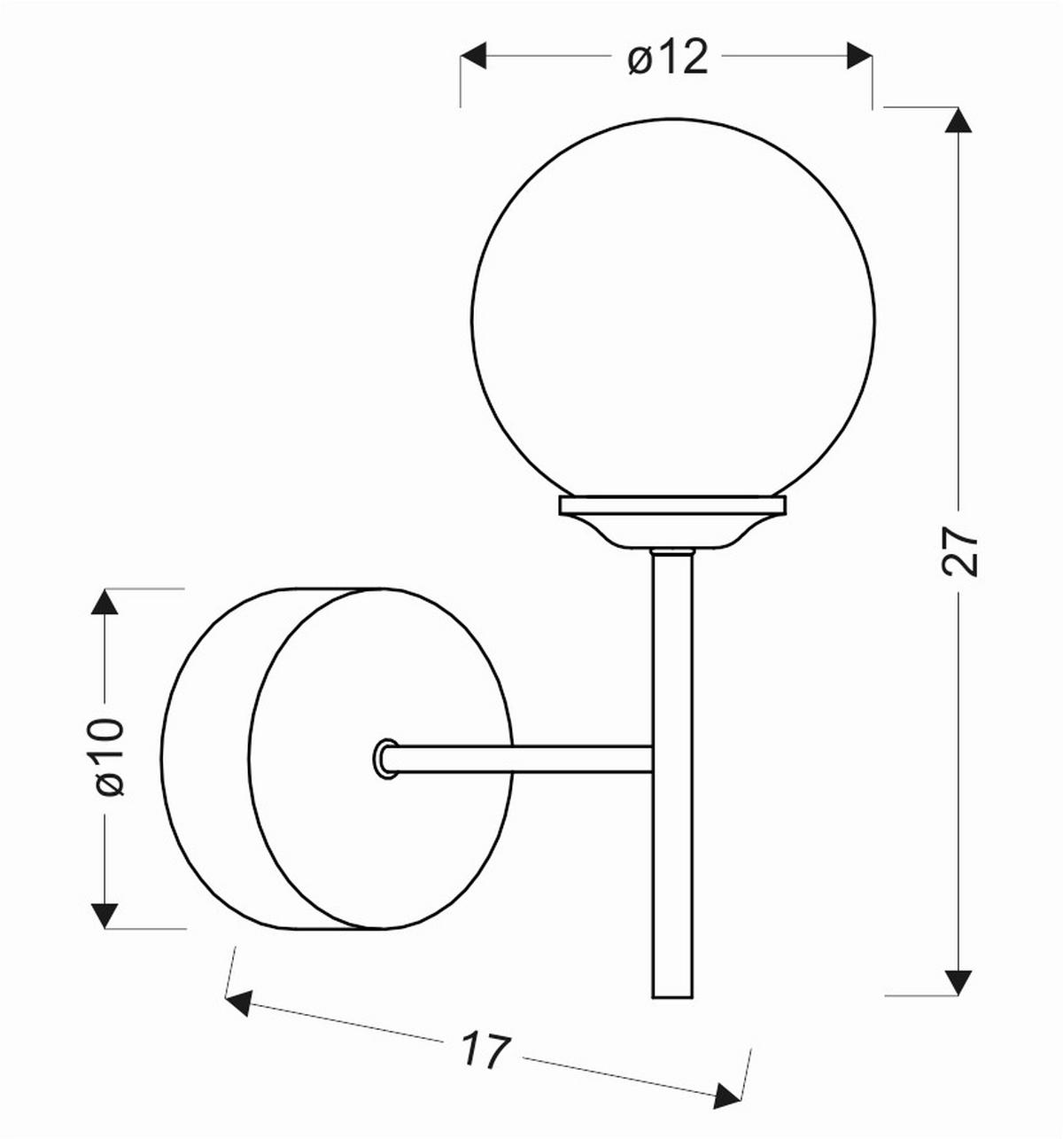 Wandleuchte 21-72832 Best - Chromfarben, KONVENTIONELL, Metall (17/12/27cm)