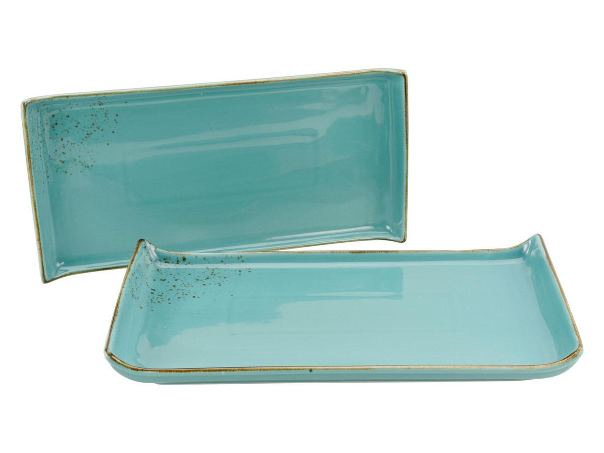 Servierplatten-Set 33013 Nature Collection - Türkis, Trend, Keramik (16,5/33cm) - Creatable