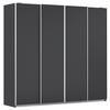 Schwebetürenschrank Altera Dunkelgrau B: 226 cm - Dunkelgrau, MODERN, Holzwerkstoff (226/211/62cm) - Rauch Möbel