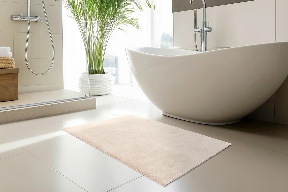 Badematte Fresh Step Beige - Basics (50/90cm) - Kayoom