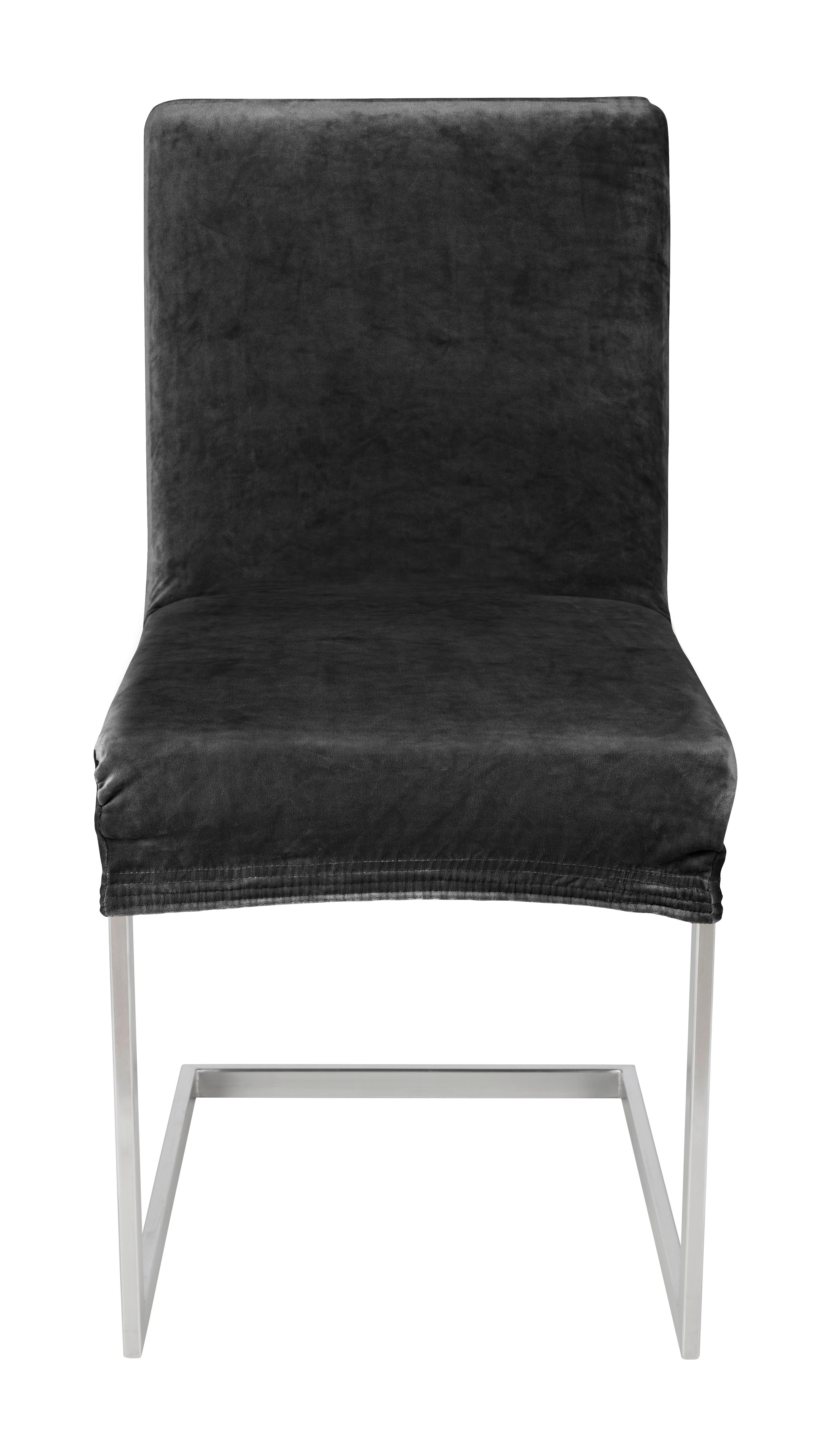 Návlek na stoličku Steve, 68/48/48cm, čierna - čierna, Konventionell, textil (68/48/48cm) - Modern Living