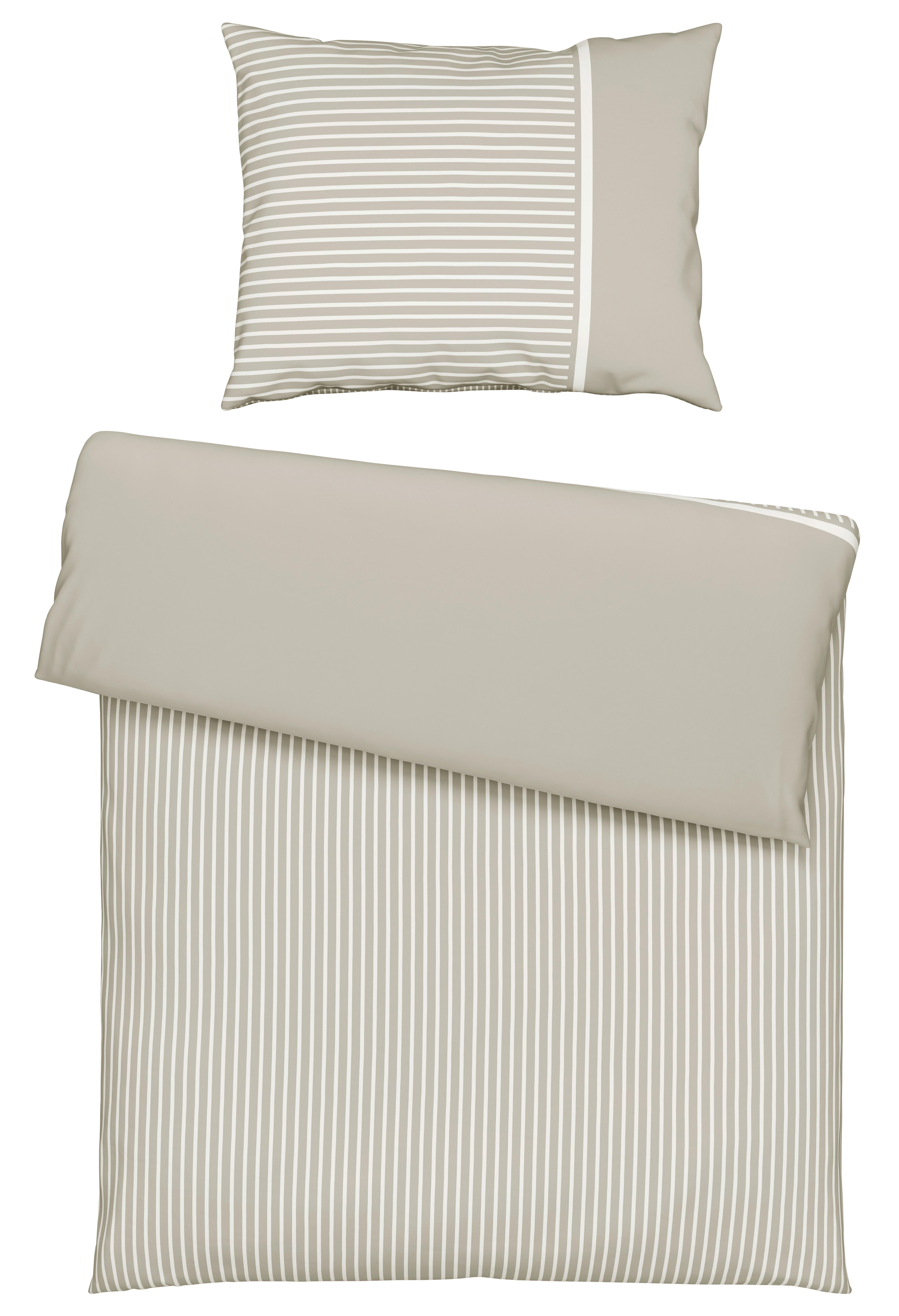 POVLEČENÍ Johannes, 70X90/140X200 cm - světle hnědá, Konvenční, textil (140/200cm) - Mömax
