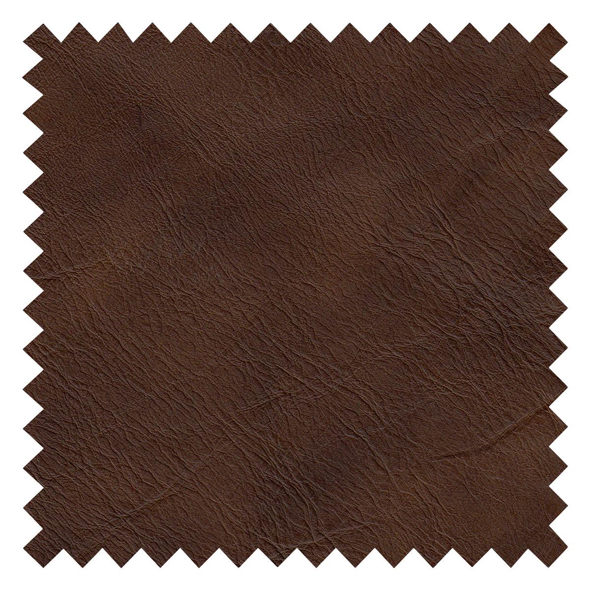 2-Sitzer-Sofa Spring D. Braun Schwarz B: 177 cm - Dunkelbraun/Schwarz, Design, Leder (177/85/92cm) - Livetastic