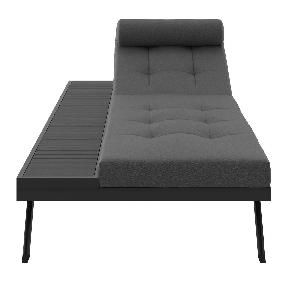 ZAHRADNÍ LEHÁTKO AVOLINA - šedá, Moderní, kov/textil (199/30/86cm) - Bessagi Garden