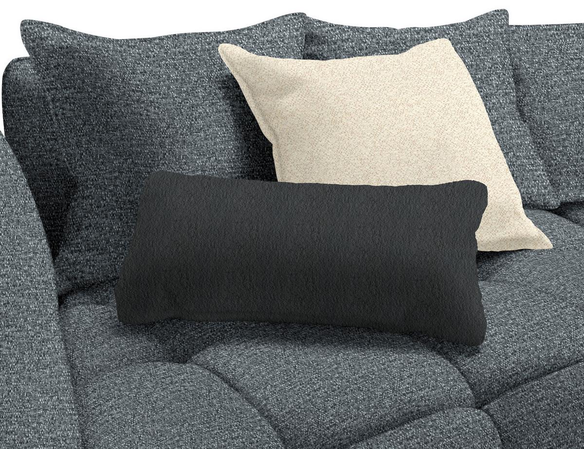 Boxspringová pohovka SOFI, šedá, krémová - šedá/černá, Moderní, textil (294/93/152cm) - Premium Living