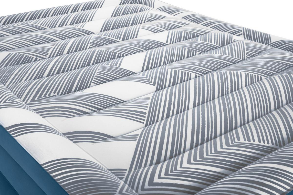 Luftbett Dominik 203x152x36 Cm Bis 300kg, Inkl. Pumpe - Dunkelblau/Grau, KONVENTIONELL, Kunststoff/Metall (203/152/36cm) - Bestway
