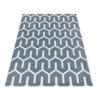 Webteppich Grau Costa 140x200 cm - Grau, Design, Textil (140/200cm)