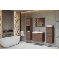 Badezimmer 5--Teilig. Malo 140 cm, Nussbaumfarben - Nussbaumfarben/Weiß, LIFESTYLE, Keramik/Holzwerkstoff (140/133/35cm) - P & B