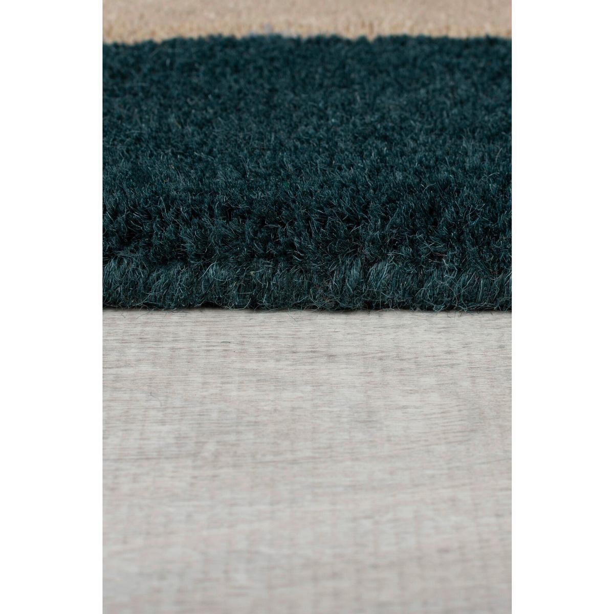 Wollteppich Labyrinth - Blau, Trend, Textil (120/180cm)